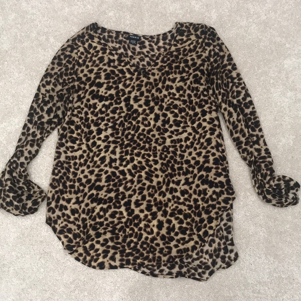 Torrid leopard top